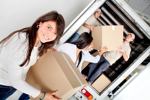 Packed moving boxes ready for a local Kings Cross house or flat move