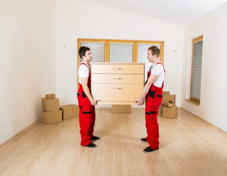 Packing and loading household items for a Kings Cross move